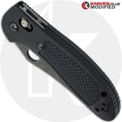 MODIFIED Benchmade Griptilian Knife 550HG - S30V - Acid Stonewash - Sheepsfoot -Knives Shop KP 550HG 1 NEW CLOSED FRONT LOGO