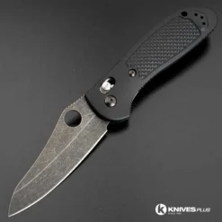 MODIFIED Benchmade Griptilian Knife 550HG - S30V - Acid Stonewash - Sheepsfoot -Knives Shop KP 550HG 1 OPEN FRONT