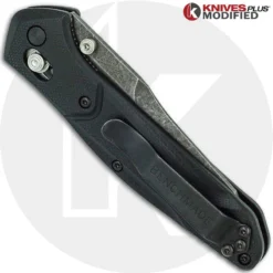 MODIFIED Benchmade 940-2 Osborne Knife - Acid Stonewash - G10 Handle 7 MODIFIED Benchmade 940-2 Osborne Knife - Acid Stonewash - G10 Handle -Knives Shop KP 94021 NEW 2 CLOSED BACK LOGO