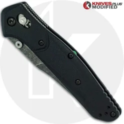 MODIFIED Benchmade 940-2 Osborne Knife - Acid Stonewash - G10 Handle 6 MODIFIED Benchmade 940-2 Osborne Knife - Acid Stonewash - G10 Handle -Knives Shop KP 94021 NEW 2 CLOSED FRONT LOGO