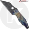 MODIFIED Spyderco Yojimbo 2 Knife With Acid Stonewash & Titanium Flytanium Scales - MAYHEM FINISH
