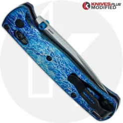 MODIFIED Benchmade Bugout 535 Knife + KP Titanium Scales + Mayhem Finish -Knives Shop KP MAYHEM BUGOUT CLOSED BACK