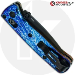 MODIFIED Benchmade Mini Bugout 533BK Knife + KP Titanium Scales + Mayhem Finish -Knives Shop KP MINIBUGOUT MAYHEM CLOSED BACK