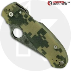 MODIFIED Spyderco Para 3 Knife ACID WASH Blade Camo G10 7 MODIFIED Spyderco Para 3 Knife ACID WASH Blade Camo G10 -Knives Shop KP PARA31 2 NEW CLOSED FRONT LOGO