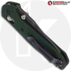 MODIFIED Benchmade Mini Osborne 945 Knife - Acid Stonewash Blade -Knives Shop KP STONEWASHEDMINIOSBORNE CLOSED BACK