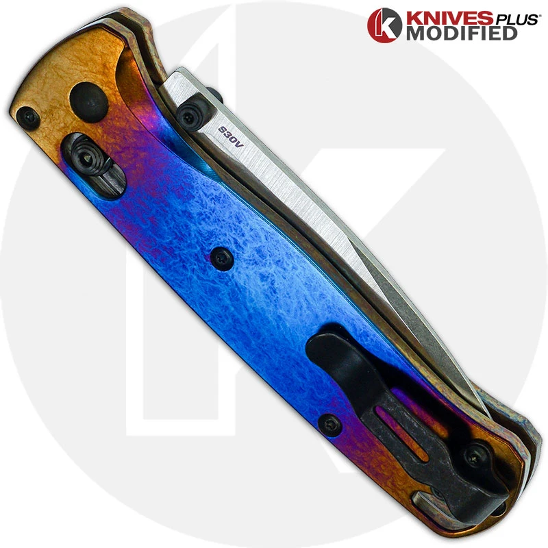 MODIFIED Benchmade Bugout 535 Knife + KP Titanium Super Nova Scales + KP Black Thumbstud & Standoffs 6 MODIFIED Benchmade Bugout 535 Knife + KP Titanium Super Nova Scales + KP Black Thumbstud & Standoffs - Image 6