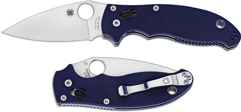 Spyderco Manix 2 G10 Knife, S110V, SP-C101GPDBL2 1 Spyderco Manix 2 G10 Knife, S110V, SP-C101GPDBL2