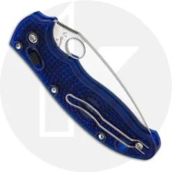 Spyderco Manix2 Lightweight Knife, SP-C101PBL2 -Knives Shop SP C101PBL2 CLOSED BACK