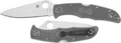 Spyderco Knives: Spyderco Endura 4 Lightweight, Gray, SP-C10FPGY -Knives Shop SP C10FPGY