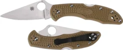 Spyderco Knives: Spyderco Delica 4 Lightweight, Brown, SP-C11FPBN -Knives Shop SP C11FPBN