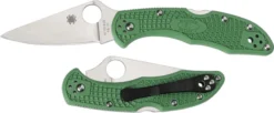 Spyderco Knives: Spyderco Delica 4 Lightweight, Green, SP-C11FPGR -Knives Shop SP C11FPGR