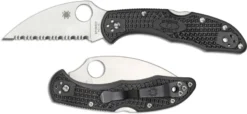 Spyderco C11FSWCBK Delica 4 Wharncliffe Knife, 2.87 Inch Serrated Wharncliffe Blade, Black FRN Handle 7 Spyderco C11FSWCBK Delica 4 Wharncliffe Knife, 2.87 Inch Serrated Wharncliffe Blade, Black FRN Handle -Knives Shop SP C11FSWCBK