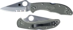Spyderco Knives: Spyderco Delica 4 Knife, Part Serrated, Foliage Green, SP-C11PSFG 7 Spyderco Knives: Spyderco Delica 4 Knife, Part Serrated, Foliage Green, SP-C11PSFG -Knives Shop SP C11PSFG