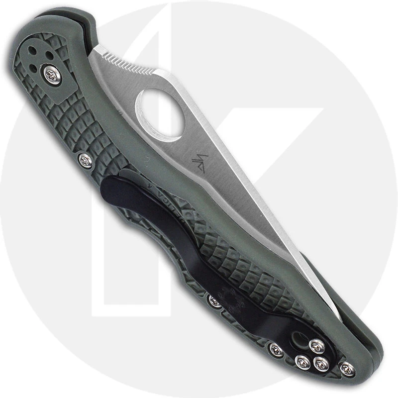Spyderco Knives: Spyderco Delica 4 Knife, Part Serrated, Foliage Green, SP-C11PSFG 3 Spyderco Knives: Spyderco Delica 4 Knife, Part Serrated, Foliage Green, SP-C11PSFG - Image 3