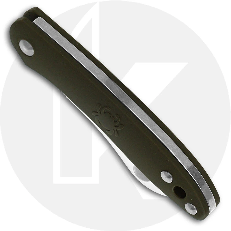 Spyderco Roadie Knife - C189PGR - Non Locking Sheepfoot - Olive Green FRN - Made In Italy 2 Spyderco Roadie Knife - C189PGR - Non Locking Sheepfoot - Olive Green FRN - Made In Italy - Image 2