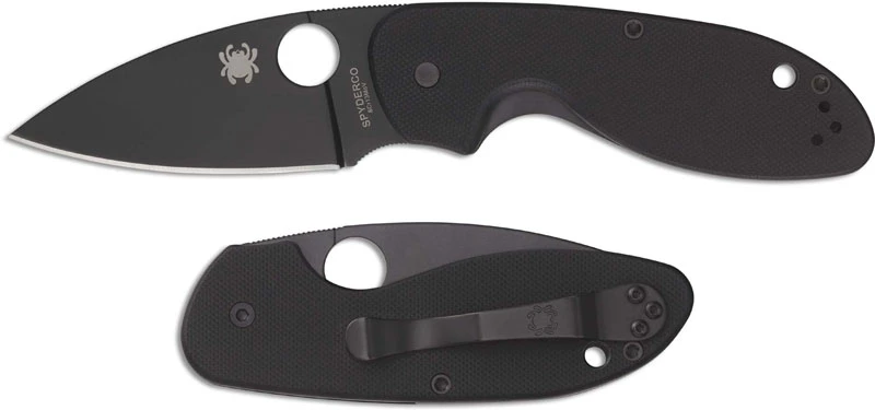 Spyderco C216GPBBK Efficient Knife 2.98 Inch Black Drop Point, Black G10 Handle 4 Spyderco C216GPBBK Efficient Knife 2.98 Inch Black Drop Point, Black G10 Handle - Image 4