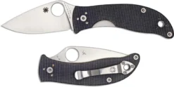 Spyderco C222GPGY Alcyone Knife EDC Linerlock Folding Knife Drop Point With Gray G10 Handle -Knives Shop SP C222GPGY