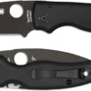 Spyderco Shaman Knife C229GPBK Black Blade, Black G10 Compression Lock Folder USA Made