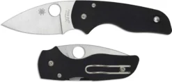 Spyderco C230GP Lil' Native Compact EDC Folding Knife Leaf Blade Black G10 With Compression Lock
