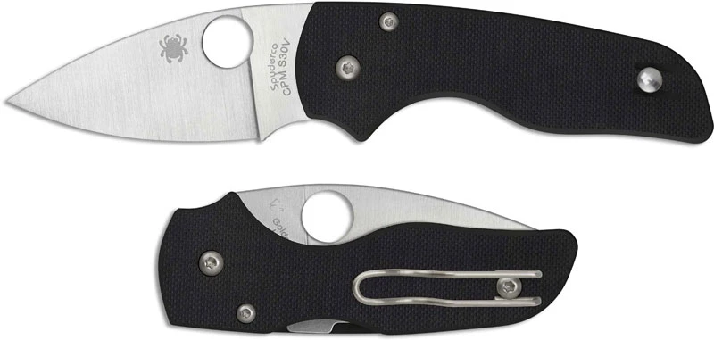 Spyderco C230GP Lil' Native Compact EDC Folding Knife Leaf Blade Black G10 With Compression Lock 1 Spyderco C230GP Lil' Native Compact EDC Folding Knife Leaf Blade Black G10 With Compression Lock