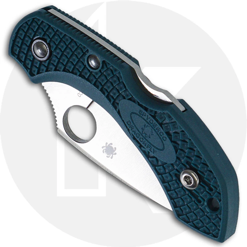 Spyderco Dragonfly 2 Lightweight K390 - C28FP2K390 - K390 Leaf Blade - Blue FRN - Lock Back 2 Spyderco Dragonfly 2 Lightweight K390 - C28FP2K390 - K390 Leaf Blade - Blue FRN - Lock Back - Image 2