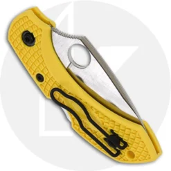 Spyderco Dragonfly2 Salt Knife, Serrated, SP-C28SYL2 -Knives Shop SP C28SYL2 CLOSED BACK