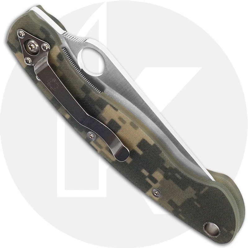 Spyderco Knives: Spyderco Military Knife, Camo, SP-C36GPCMO 3 Spyderco Knives: Spyderco Military Knife, Camo, SP-C36GPCMO - Image 3