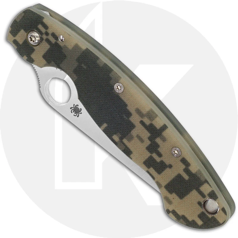 Spyderco Knives: Spyderco Military Knife, Camo, SP-C36GPCMO 2 Spyderco Knives: Spyderco Military Knife, Camo, SP-C36GPCMO - Image 2