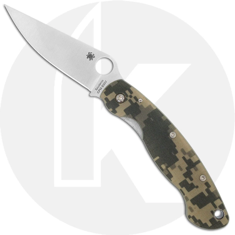 Spyderco Knives: Spyderco Military Knife, Camo, SP-C36GPCMO 1 Spyderco Knives: Spyderco Military Knife, Camo, SP-C36GPCMO