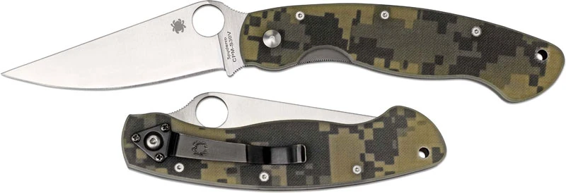 Spyderco Knives: Spyderco Military Knife, Camo, SP-C36GPCMO 4 Spyderco Knives: Spyderco Military Knife, Camo, SP-C36GPCMO - Image 4