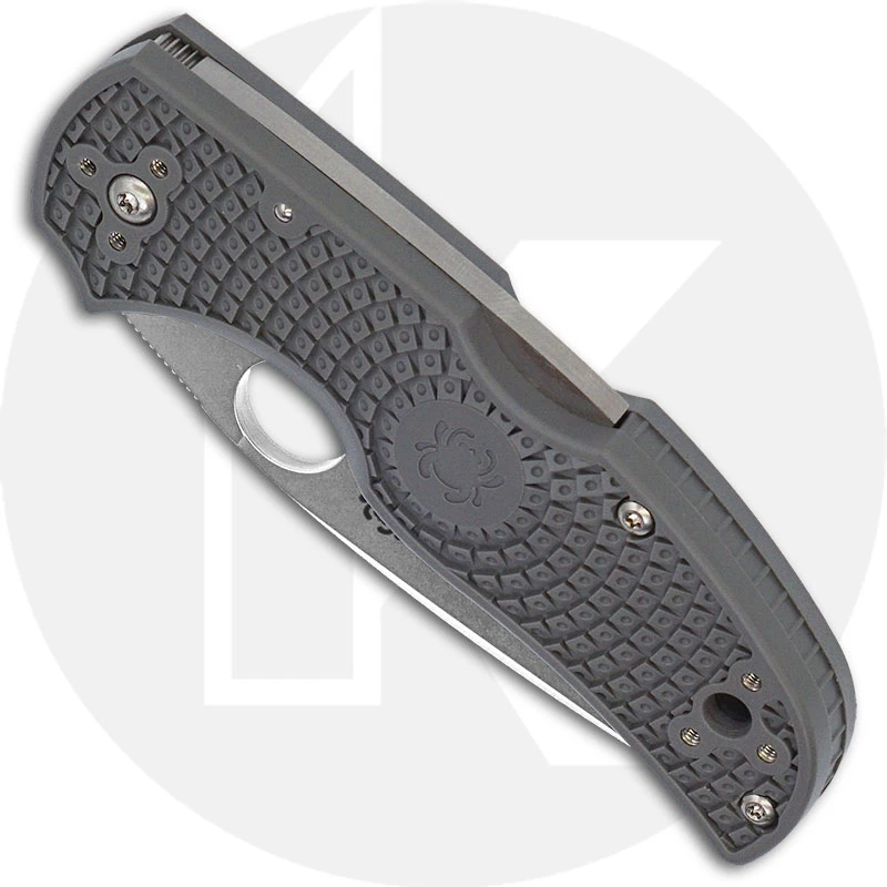 Spyderco C41PGY5 Native 5 Knife, 2.95 Inch Maxamet Steel Blade, Gray FRN Handle 2 Spyderco C41PGY5 Native 5 Knife, 2.95 Inch Maxamet Steel Blade, Gray FRN Handle - Image 2
