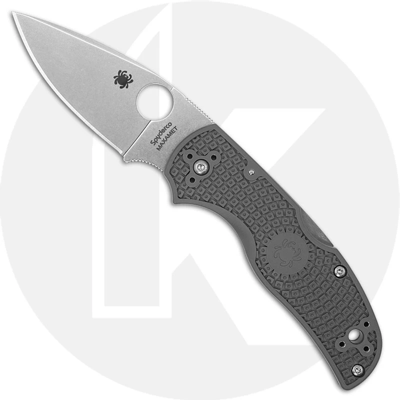 Spyderco C41PGY5 Native 5 Knife, 2.95 Inch Maxamet Steel Blade, Gray FRN Handle 1 Spyderco C41PGY5 Native 5 Knife, 2.95 Inch Maxamet Steel Blade, Gray FRN Handle