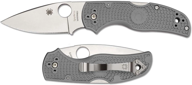 Spyderco C41PGY5 Native 5 Knife, 2.95 Inch Maxamet Steel Blade, Gray FRN Handle 4 Spyderco C41PGY5 Native 5 Knife, 2.95 Inch Maxamet Steel Blade, Gray FRN Handle - Image 4