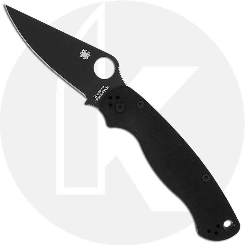 Spyderco Para Military 2 Knife - Black CPM S45VN Blade - SP-C81GPBK2 1 Spyderco Para Military 2 Knife - Black CPM S45VN Blade - SP-C81GPBK2