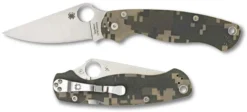 Spyderco Para Military 2 C81GPCMO2 - Satin CPM S45VN - Camo G10 - Compression Lock - USA Made -Knives Shop SP C81GPCMO2