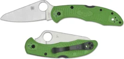 Spyderco Salt 2 Knife - C88FPGR2 - LC200N Drop Point - Green FRN - Lock Back -Knives Shop SP C88FPGR2
