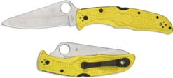 Spyderco Pacific Salt 2 Knife - C91PYL2 - H-1 Drop Point - Yellow FRN - Lock Back