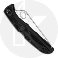Spyderco Pacific Salt 2 C91SBK2 - Serrated Satin H1 Blade - Black FRN - Lock Back 6 Spyderco Pacific Salt 2 C91SBK2 - Serrated Satin H1 Blade - Black FRN - Lock Back -Knives Shop SP C91SBK2 CLOSED BACK