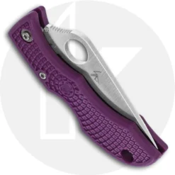 Spyderco Knives: Spyderco Ladybug 3 Knife, Purple, SP-LPRP3 -Knives Shop SP LPRP3 CLOSED BACK