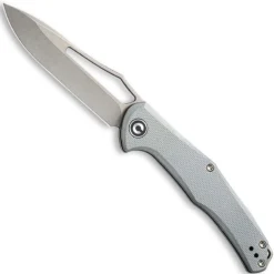 CIVIVI Fracture Knife C2009B - Gray Stonewash Drop Point - Gray G10 - Slip Joint Folder