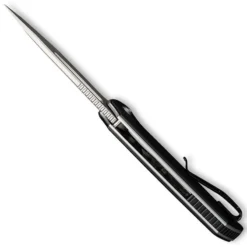 CIVIVI Odium Knife C2010D - Stonewash D2 Drop Point - Black G10 - Liner Lock Flipper Folder -Knives Shop WE C2010D TOP