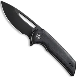 CIVIVI Odium Knife C2010E - Black Stonewash D2 Drop Point - Black G10 - Liner Lock Flipper Folder