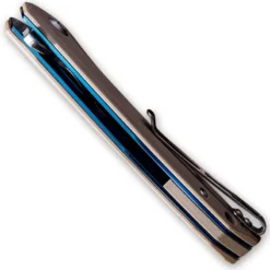 CIVIVI Baklash Knife C801B - Satin Drop Point - Tan G10 - Liner Lock Flipper Folder -Knives Shop WE C801B TOP