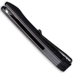 CIVIVI Baklash Knife C801DS - Damascus Drop Point - Black G10 - Liner Lock Flipper Folder -Knives Shop WE C801DS TOP