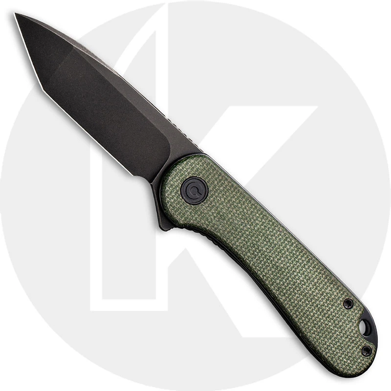 CIVIVI Elementum C907T-E - Black Stonewash D2 Tanto - Green Micarta - Liner Lock - Flipper Folder 1 CIVIVI Elementum C907T-E - Black Stonewash D2 Tanto - Green Micarta - Liner Lock - Flipper Folder