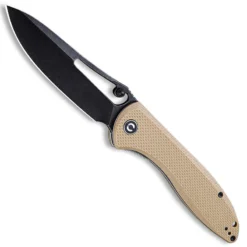 CIVIVI Picaro C916B - Black Stonewash D2 Drop Point - Tan G10 - Liner Lock Folder